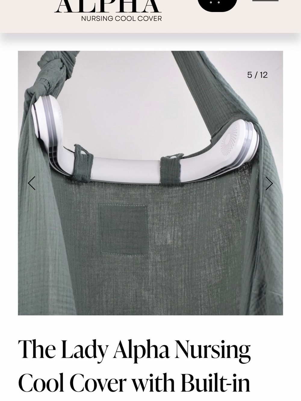 Lady Alpha Nursing Cover - Picture 2 of 3